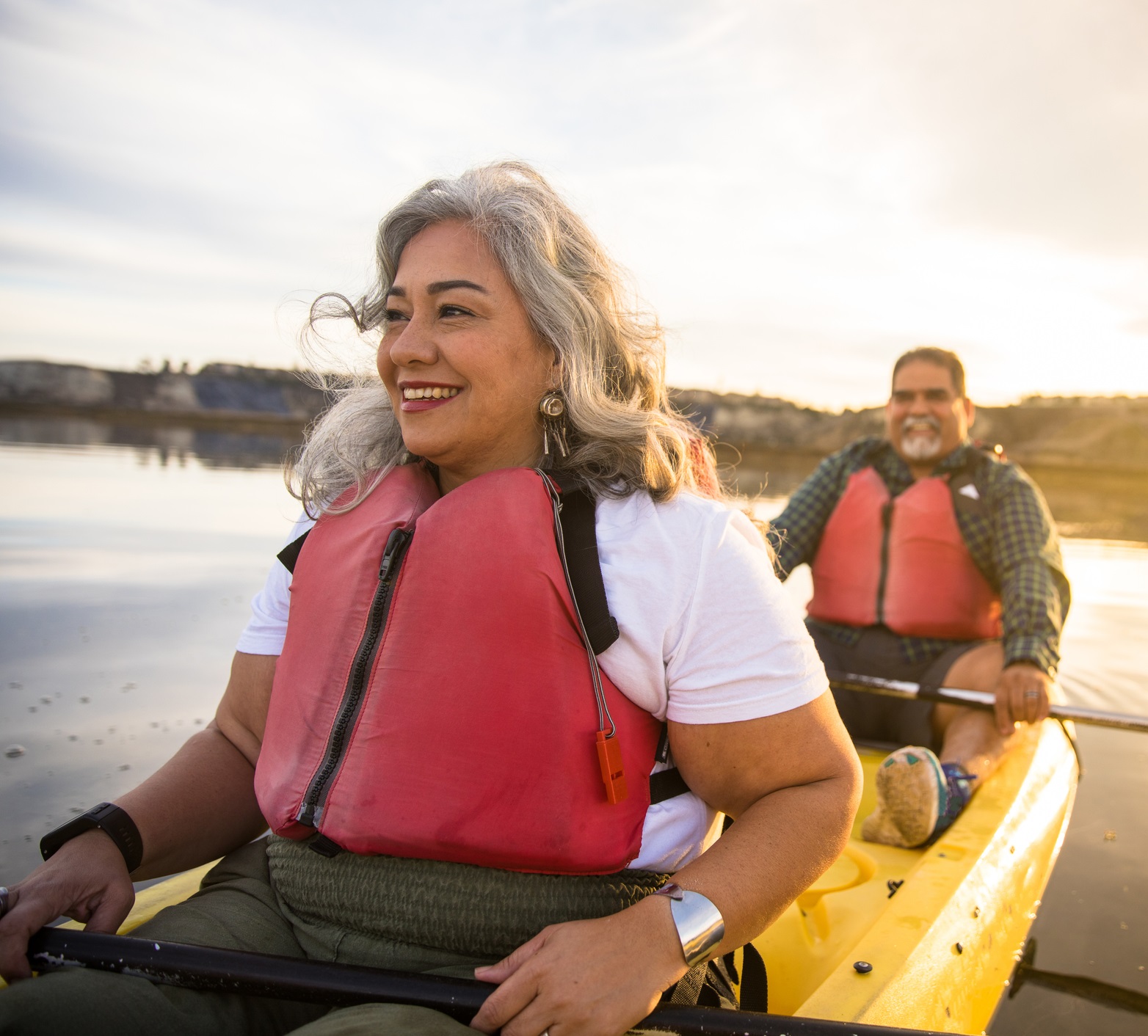 Couple In A Canoe