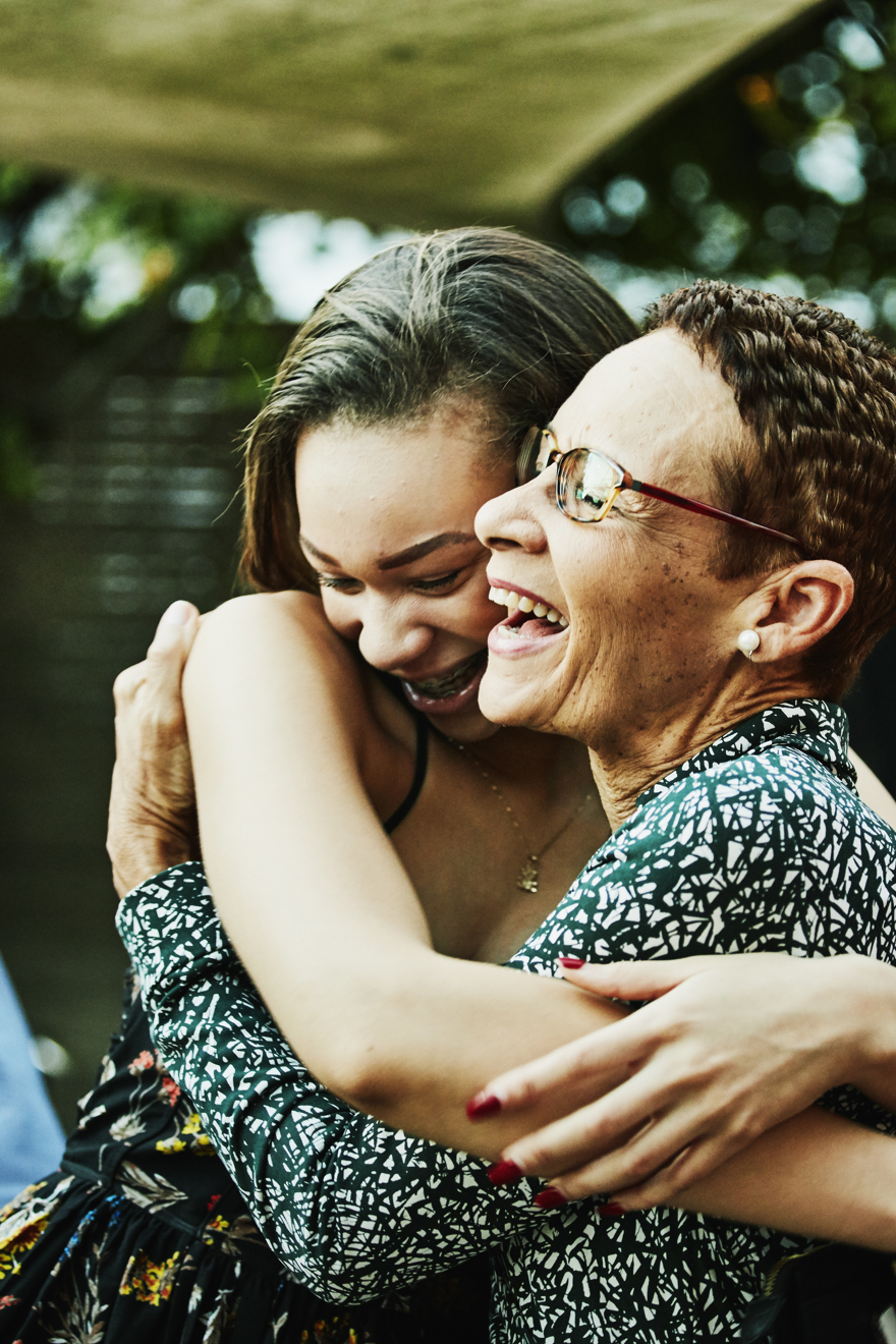 Two People Hugging