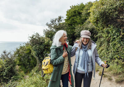 Two Women On A Hike